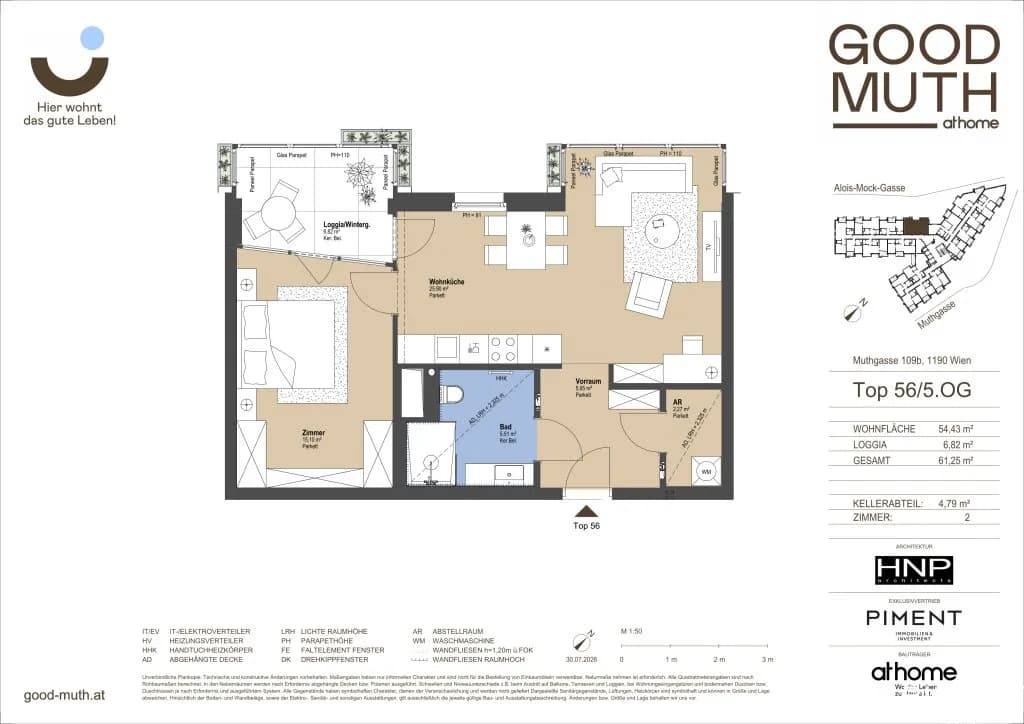 2-Zimmer-Wohnung kaufen in Wien – 54,46 m², € 445.000 – Bild 20 von 20