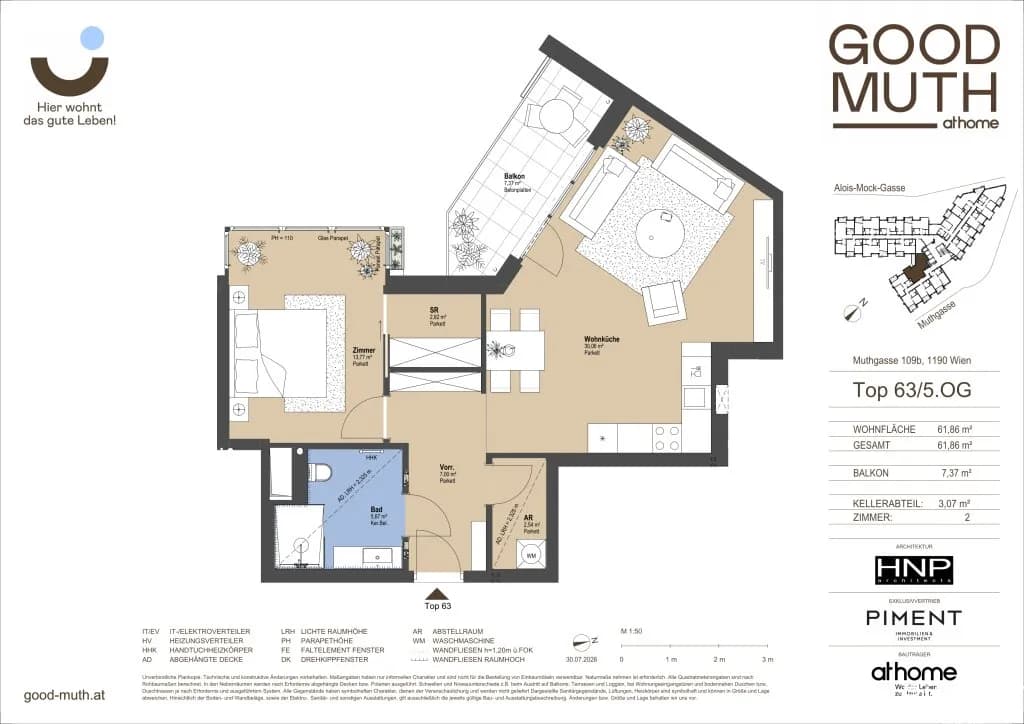 2-Zimmer-Wohnung kaufen in Wien – 63,33 m², € 459.000 – Bild 20 von 20