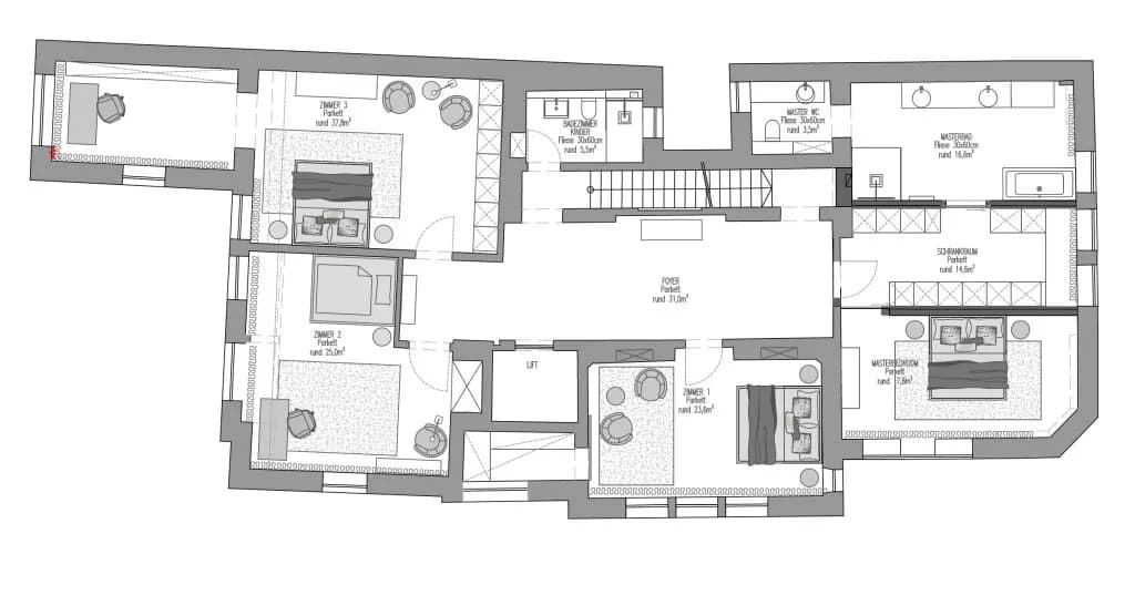 11-Zimmer-Immobilie kaufen in Wien – 700 m², € 8.900.000 – Bild 30 von 32