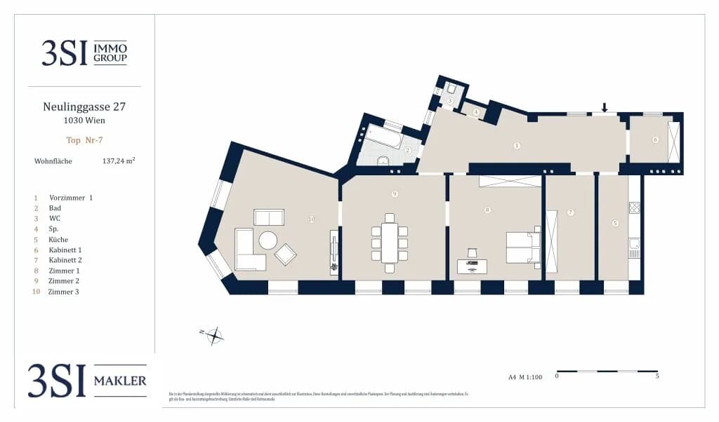 5-Zimmer-Wohnung kaufen in Wien – 133,43 m², € 1.254.000 – Bild 25 von 25