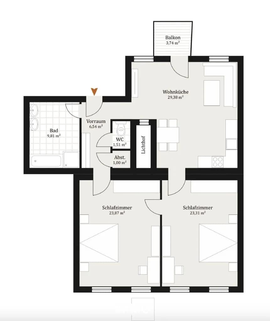 3-Zimmer-Wohnung kaufen in Wien – 95,42 m², € 779.000 – Bild 16 von 16