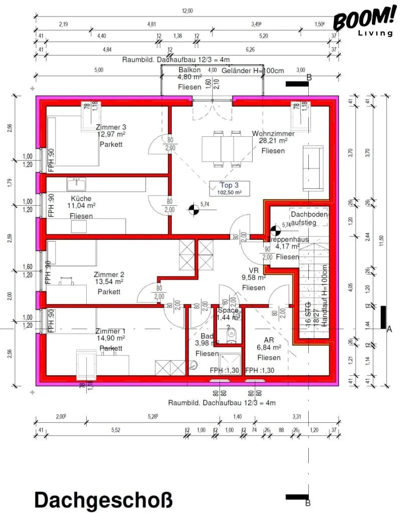 4-Zimmer-Wohnung kaufen in Wien – 102,1 m², € 579.000 – Bild 14 von 14