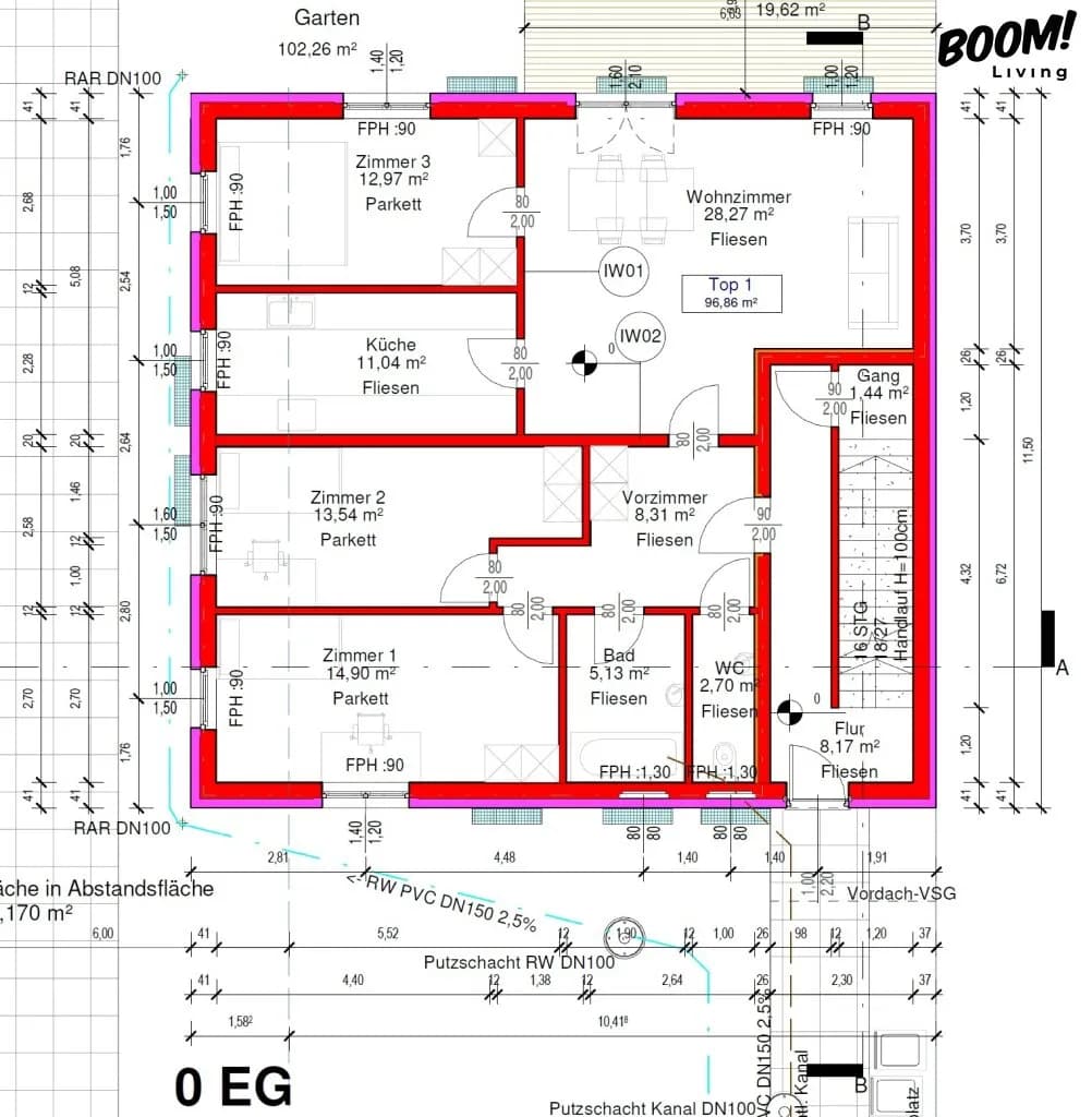 4-Zimmer-Wohnung kaufen in Wien – 95,51 m², € 595.000 – Bild 12 von 12