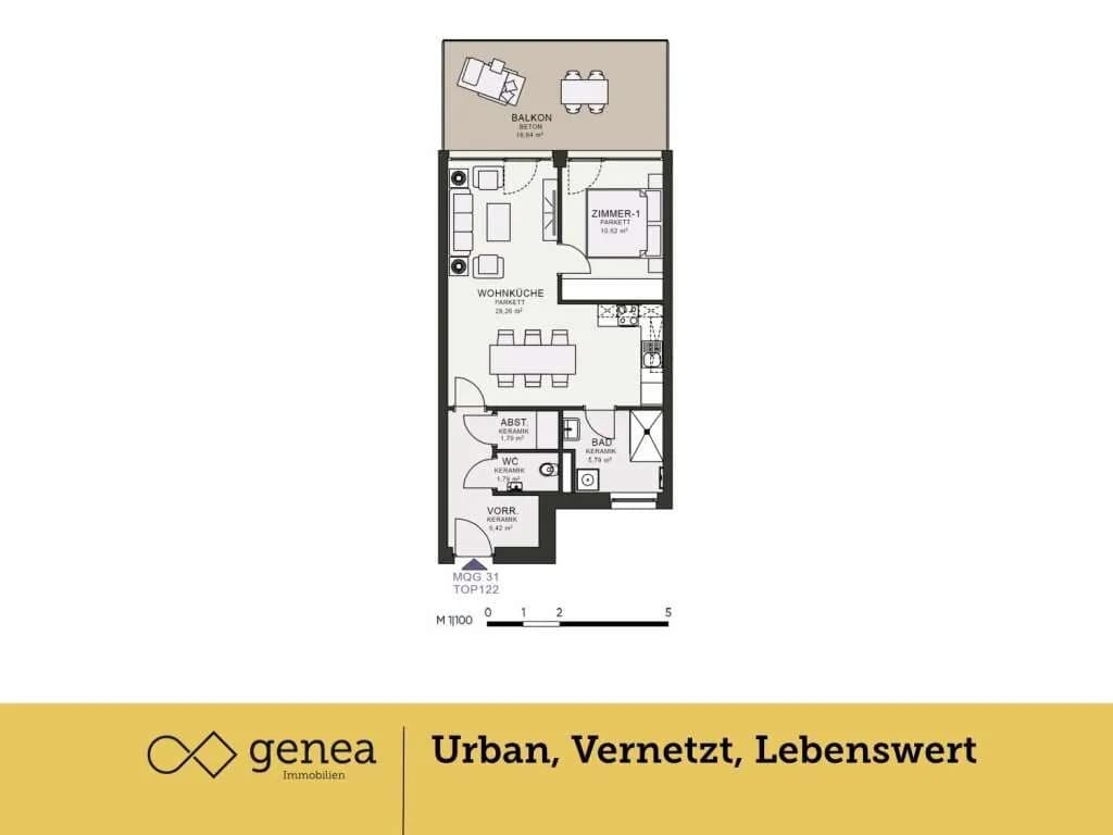 3-Zimmer-Wohnung mieten in Graz – 54,65 m², € 944 – Bild 2 von 20