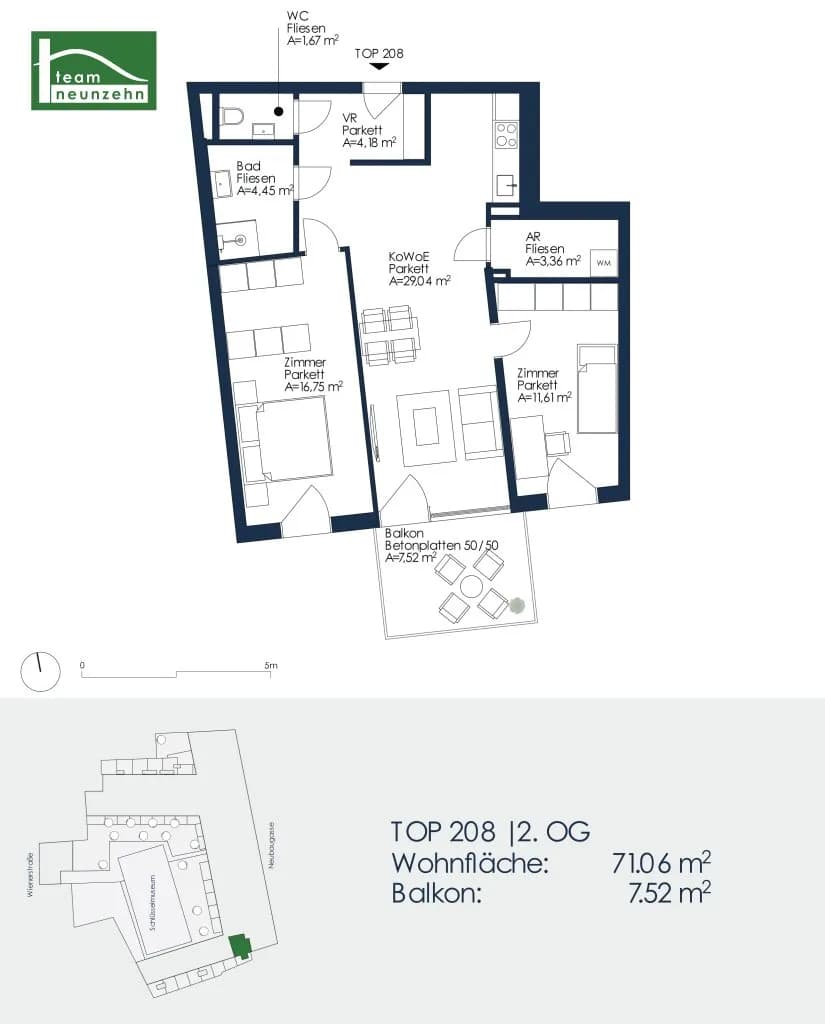 3-Zimmer-Wohnung mieten in Graz – 71,06 m², € 1.149 – Bild 26 von 26