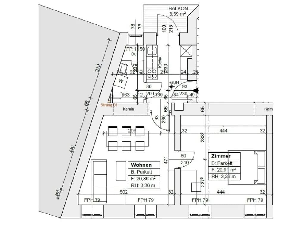 2-Zimmer-Wohnung mieten in Graz – 53 m², € 699 – Bild 11 von 11