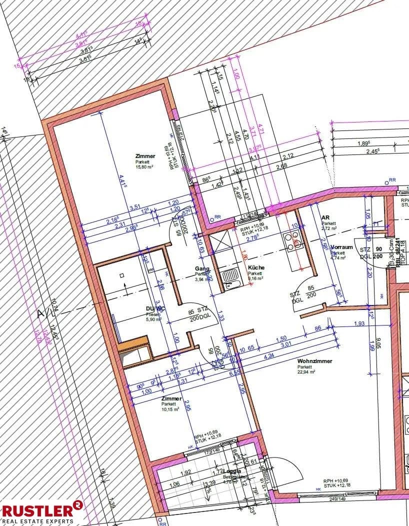 3-Zimmer-Wohnung mieten in Baden – 75,35 m², € 1.699 – Bild 8 von 15