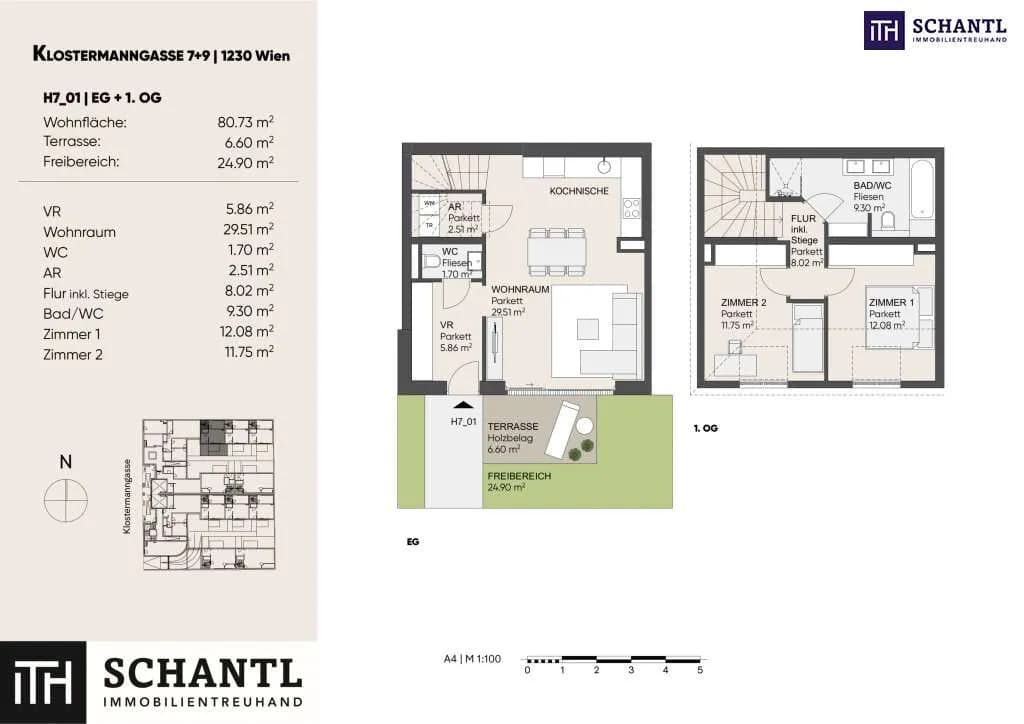 3-Zimmer-Haus kaufen in Wien – 80,84 m², € 445.000 – Bild 31 von 31