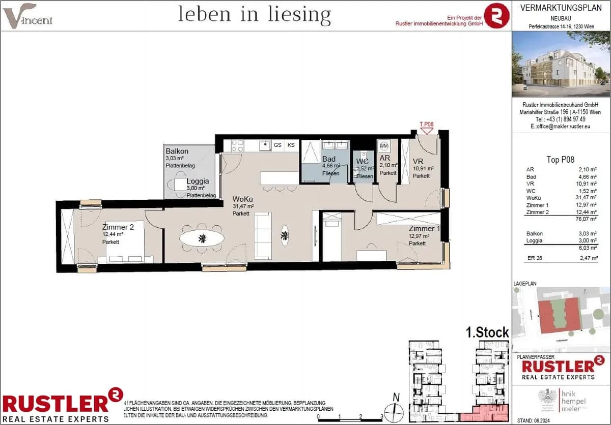3-Zimmer-Wohnung kaufen in Wien – 76,07 m², € 399.000 – Bild 17 von 17