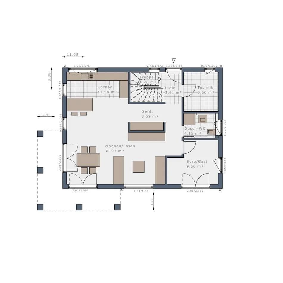 5-Zimmer-Haus kaufen in Wien – 157 m², € 979.000 – Bild 5 von 8