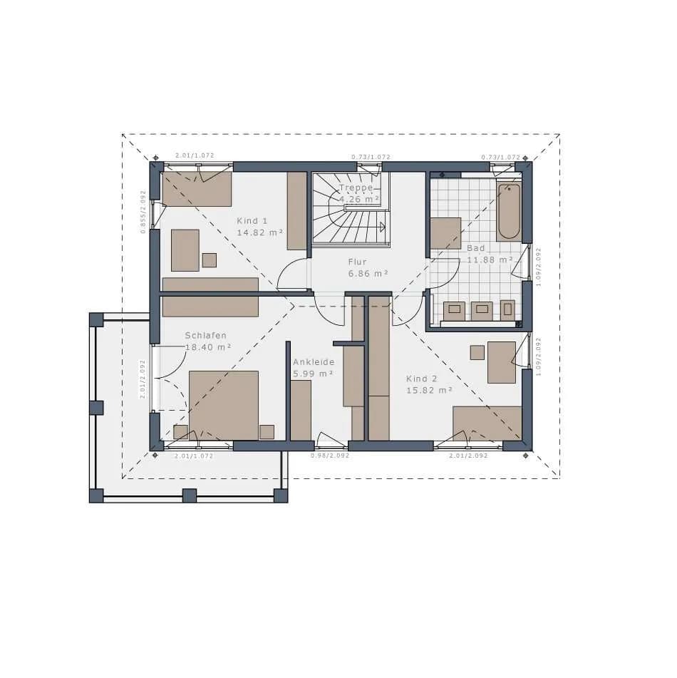 5-Zimmer-Haus kaufen in Wien – 157 m², € 979.000 – Bild 6 von 8