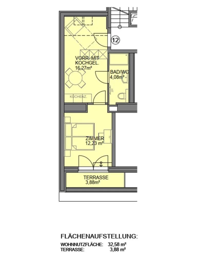 1-Zimmer-Wohnung kaufen in Wien – 32,58 m², € 199.000 – Bild 8 von 9