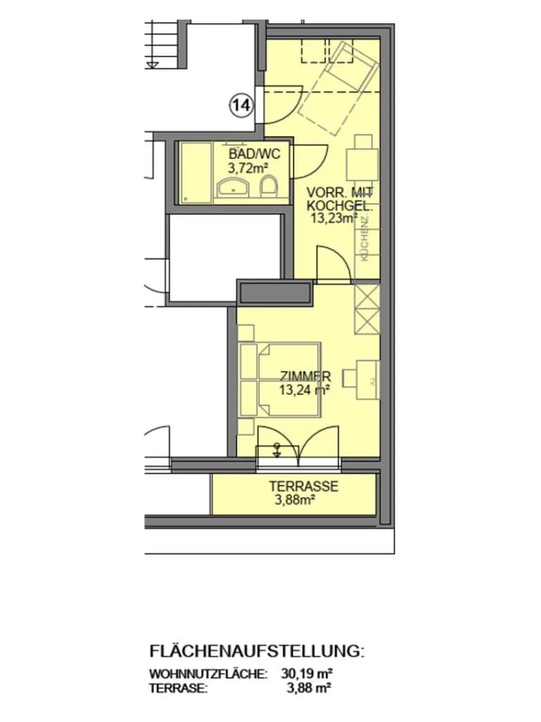 1-Zimmer-Wohnung kaufen in Wien – 30,19 m², € 179.000 – Bild 8 von 9
