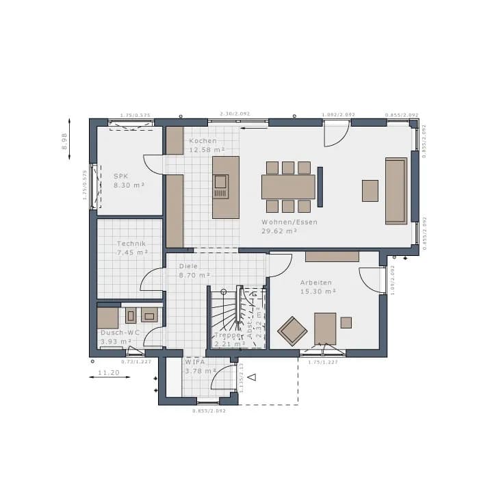 6-Zimmer-Haus kaufen in Wien – 178 m², € 1.360.000 – Bild 5 von 8