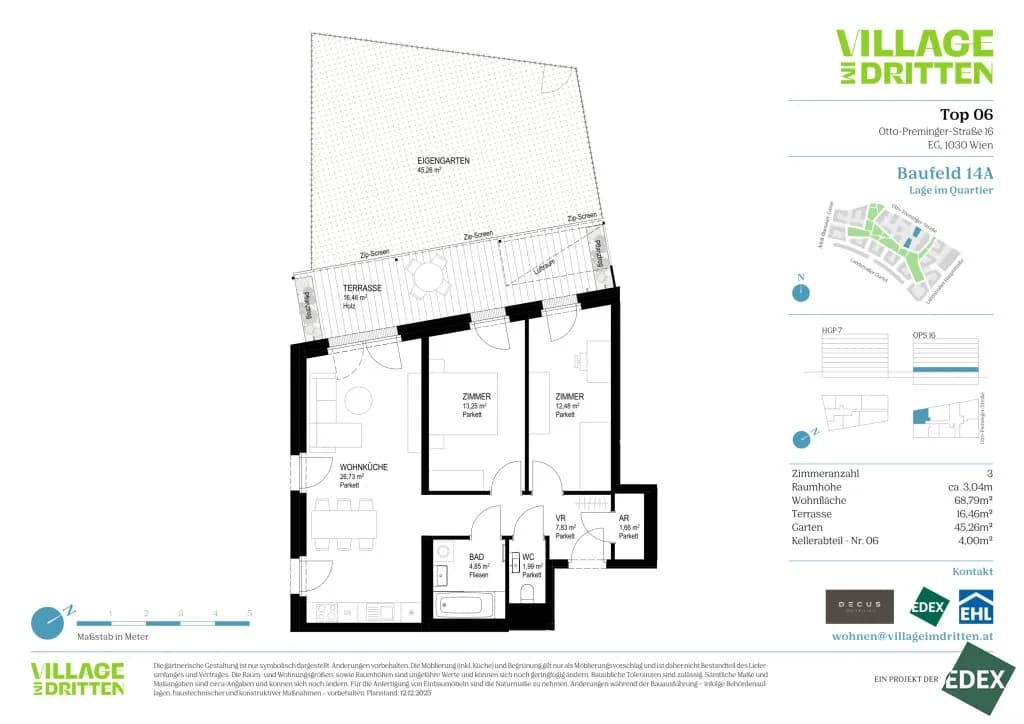 3-Zimmer-Wohnung kaufen in Wien – 68,79 m², € 525.000 – Bild 11 von 11