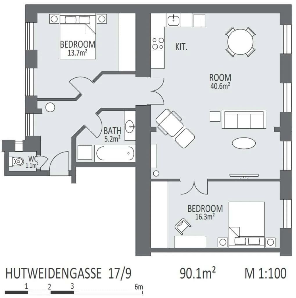 3-Zimmer-Wohnung kaufen in Wien – 90,1 m², € 689.000 – Bild 16 von 16