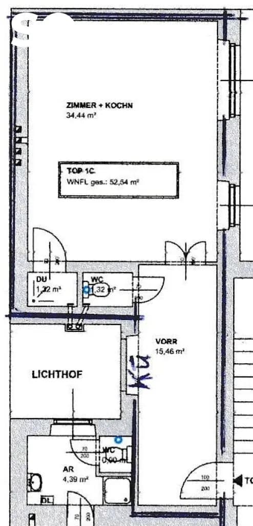 1-Zimmer-Gewerbeimmobilie mieten in Wien – 53 m², € 1.185 – Bild 10 von 10