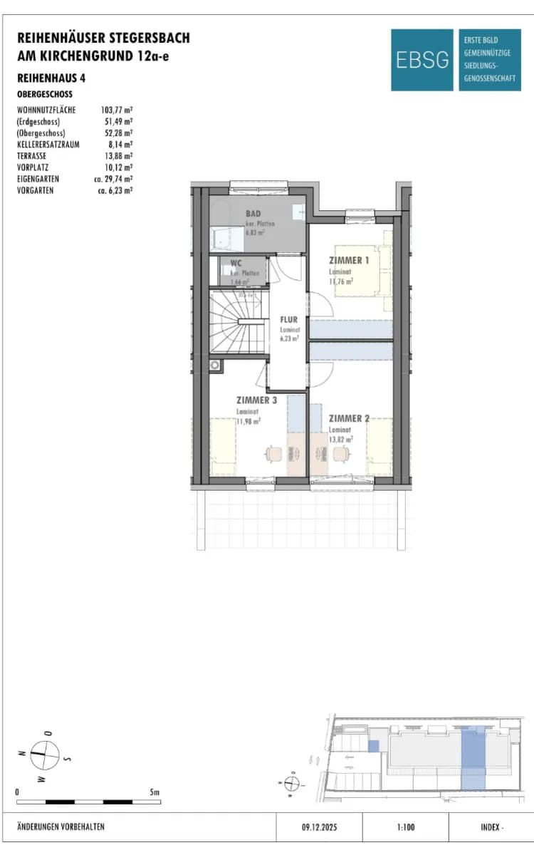 4-Zimmer-Haus mieten in Güssing – 103,77 m², € 1.088 – Bild 4 von 4