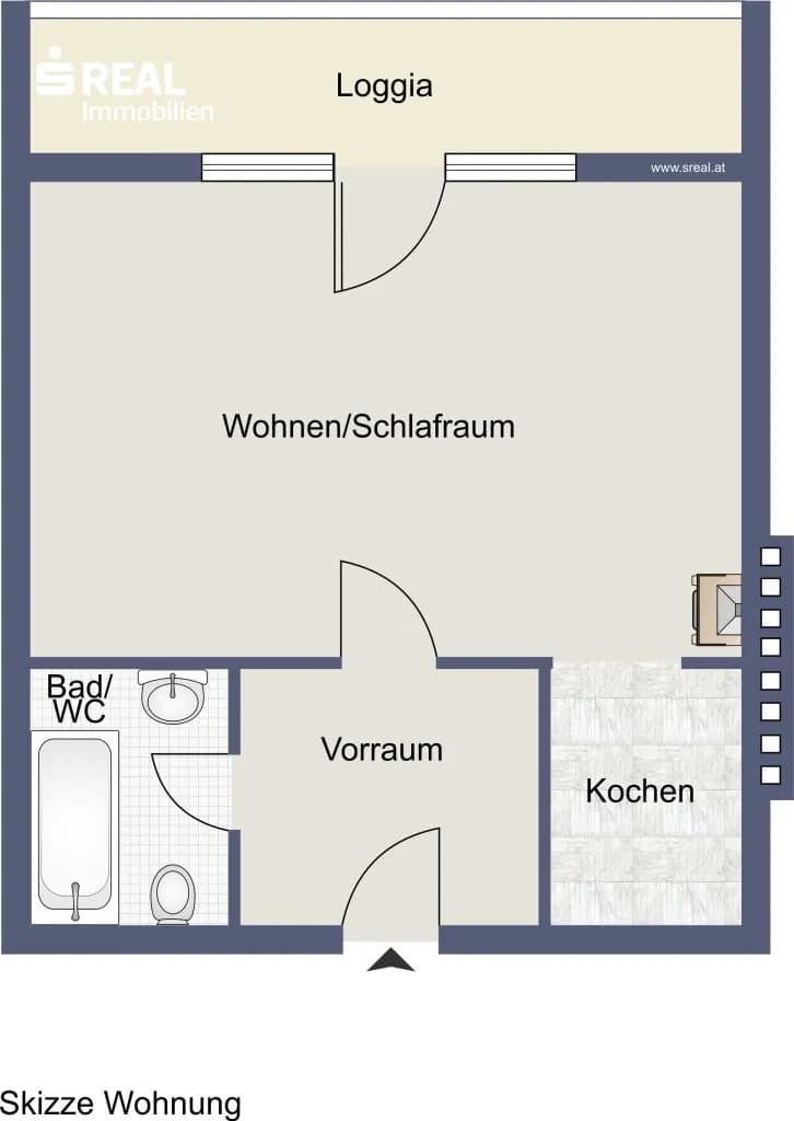 1-Zimmer-Wohnung kaufen in Wien – 45 m², € 164.500 – Bild 10 von 11