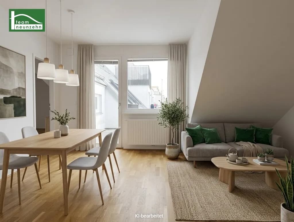 2-Zimmer-Wohnung mieten in Wien – 46,11 m², € 949