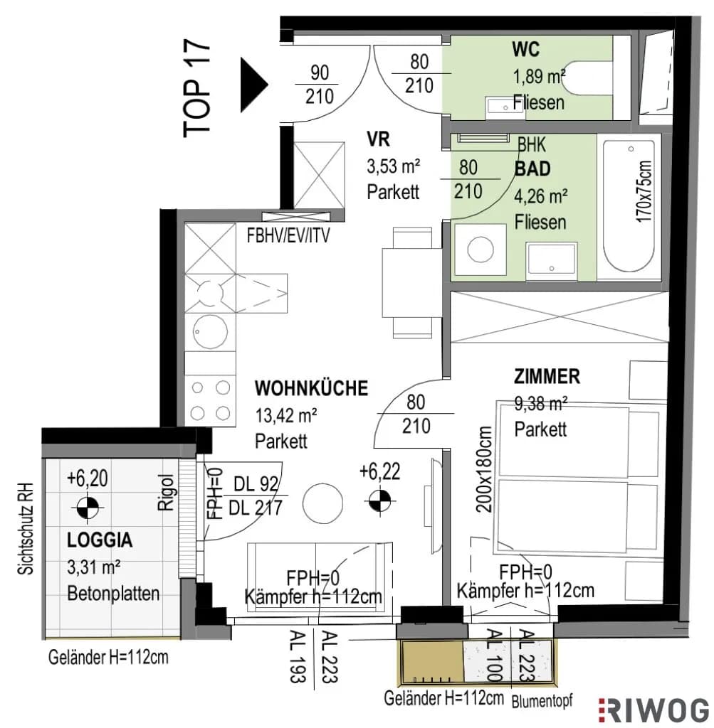 2-Zimmer-Wohnung kaufen in Wien – 32,47 m², € 299.200 – Bild 20 von 20
