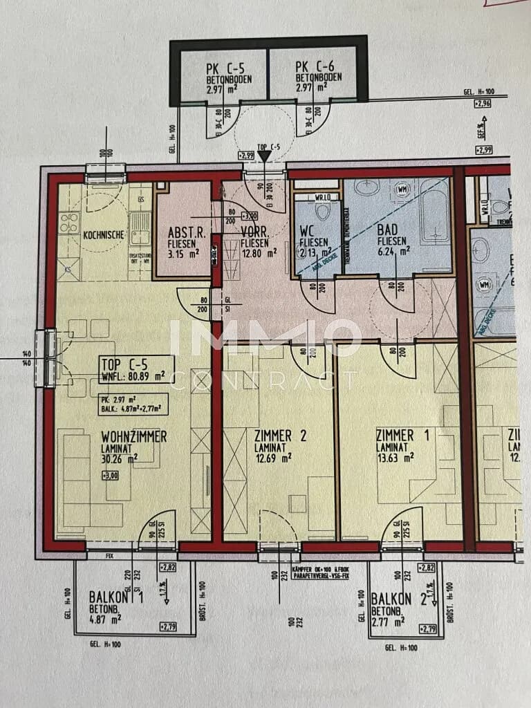 3-Zimmer-Wohnung mieten in Melk – 80,89 m², € 1.016 – Bild 14 von 14