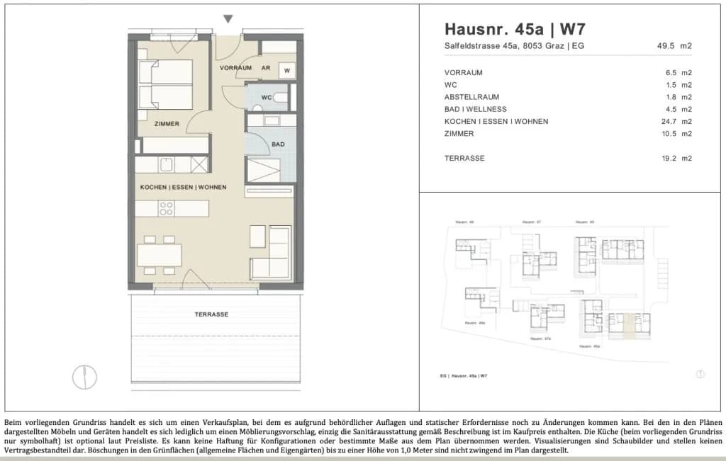 2-Zimmer-Wohnung kaufen in Graz – 49,5 m², € 299.000 – Bild 25 von 25