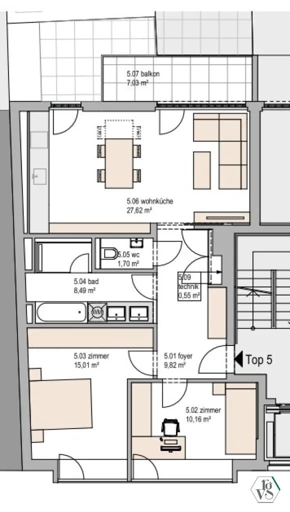 3-Zimmer-Wohnung kaufen in Wien – 73,32 m², € 521.000 – Bild 17 von 17