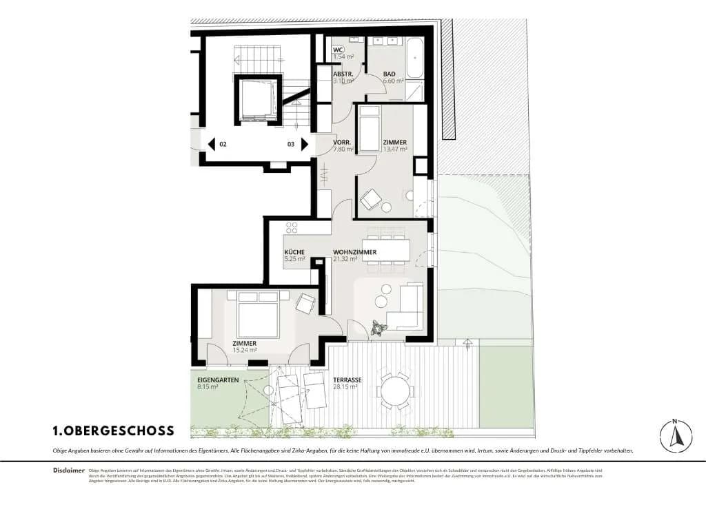 3-Zimmer-Wohnung kaufen in Wien – 74,32 m², € 449.000 – Bild 3 von 9