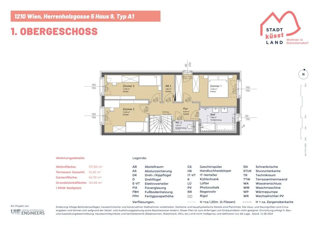 4-Zimmer-Wohnung kaufen in Wien – 117,3 m², € 621.900 – Bild 25 von 26
