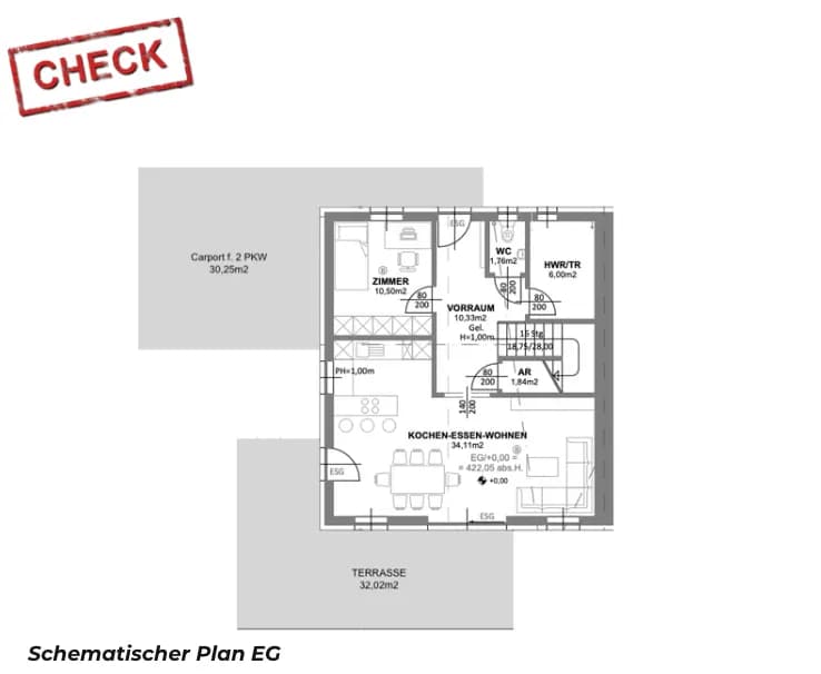 5-Zimmer-Haus kaufen in Graz-Umgebung – 127 m², € 599.900 – Bild 5 von 6