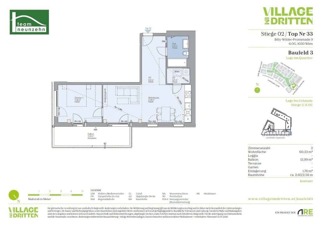 2-Zimmer-Wohnung mieten in Wien – 60,22 m², € 1.349 – Bild 21 von 21