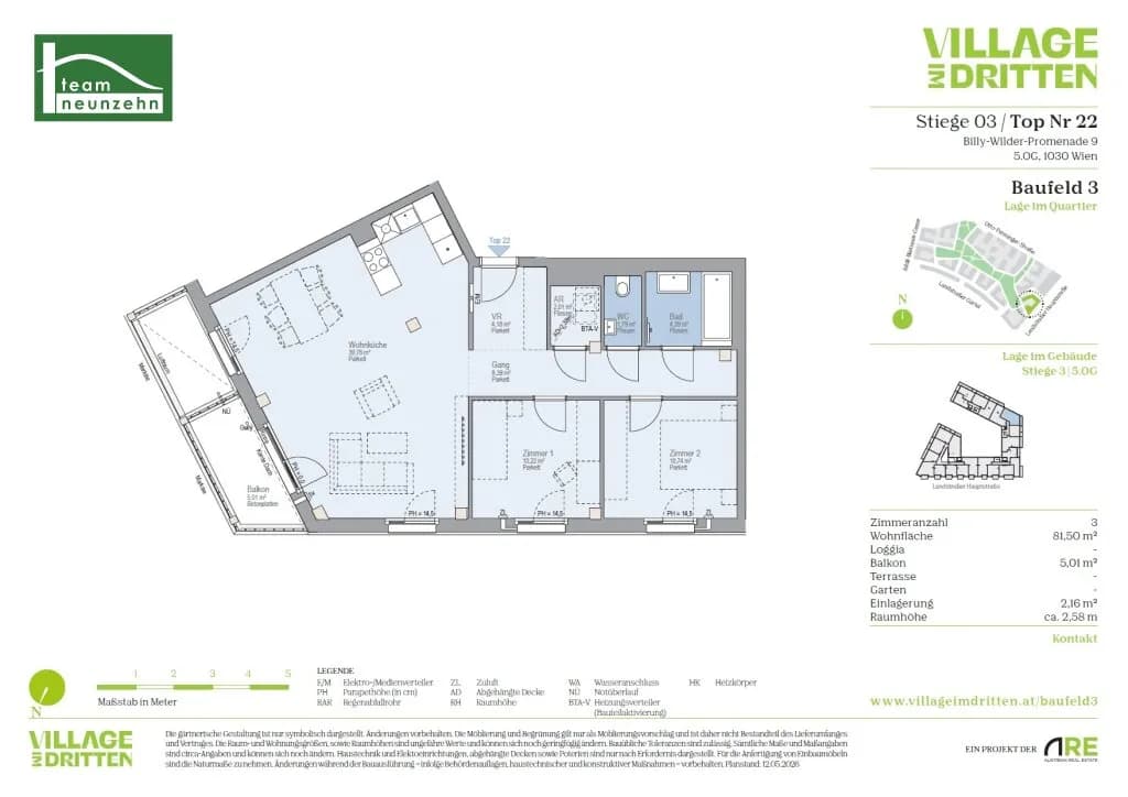 3-Zimmer-Wohnung mieten in Wien – 81,5 m², € 1.899 – Bild 26 von 26