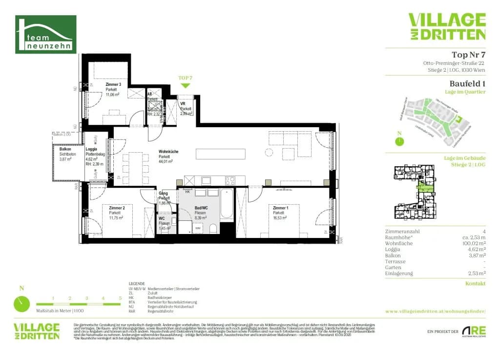 4-Zimmer-Wohnung mieten in Wien – 100,02 m², € 2.349 – Bild 29 von 29