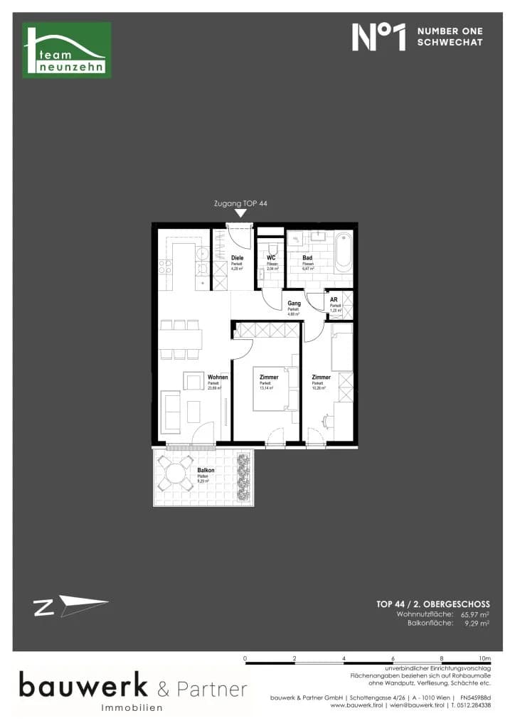 Immobilie kaufen in Bruck an der Leitha – 65,97 m², € 338.700 – Bild 13 von 13