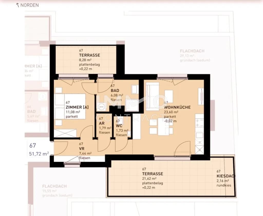 2-Zimmer-Wohnung kaufen in Wien – 51,72 m², € 383.500 – Bild 15 von 15