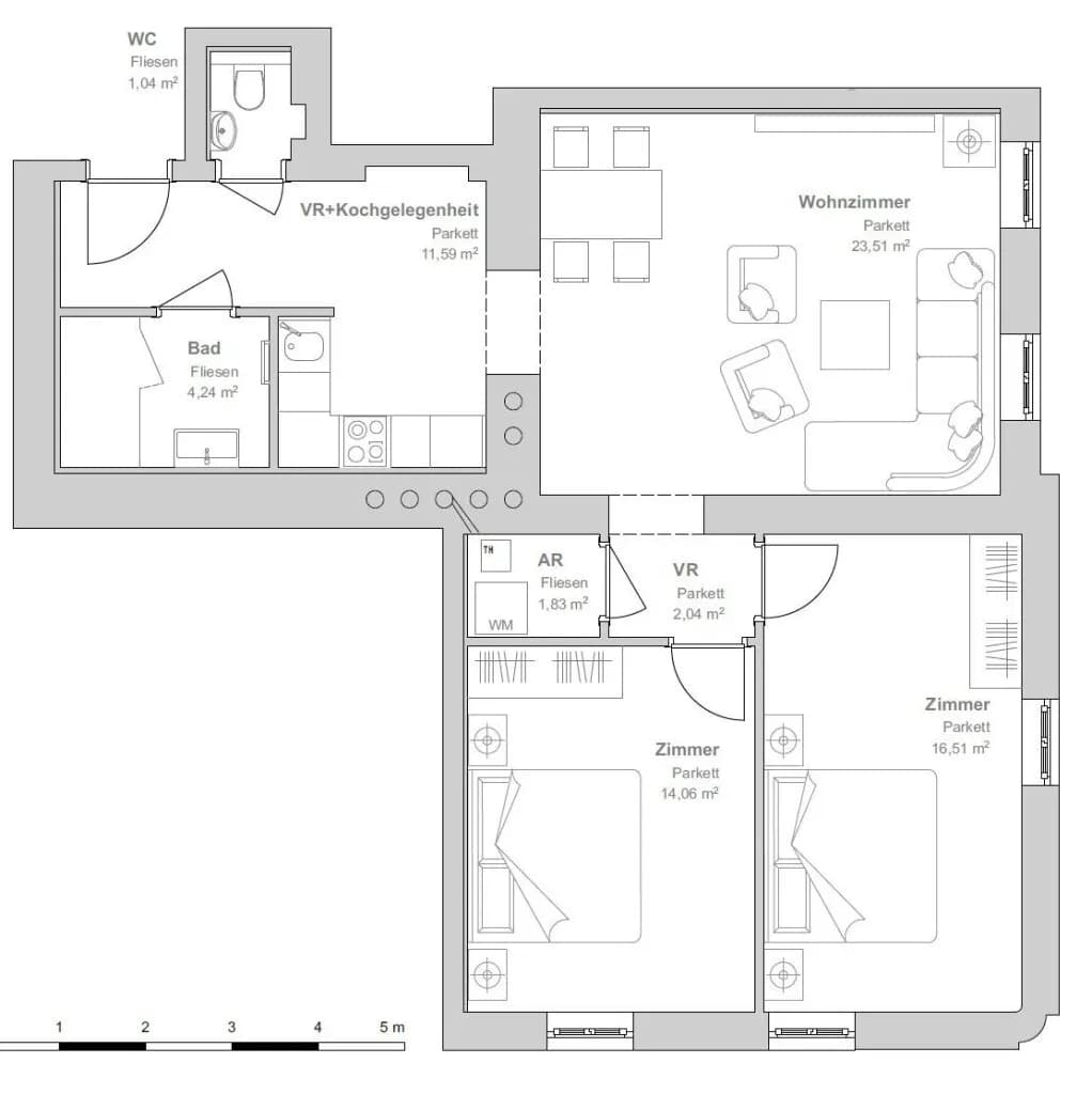 3-Zimmer-Wohnung kaufen in Wien – 74,82 m², € 429.000 – Bild 13 von 13