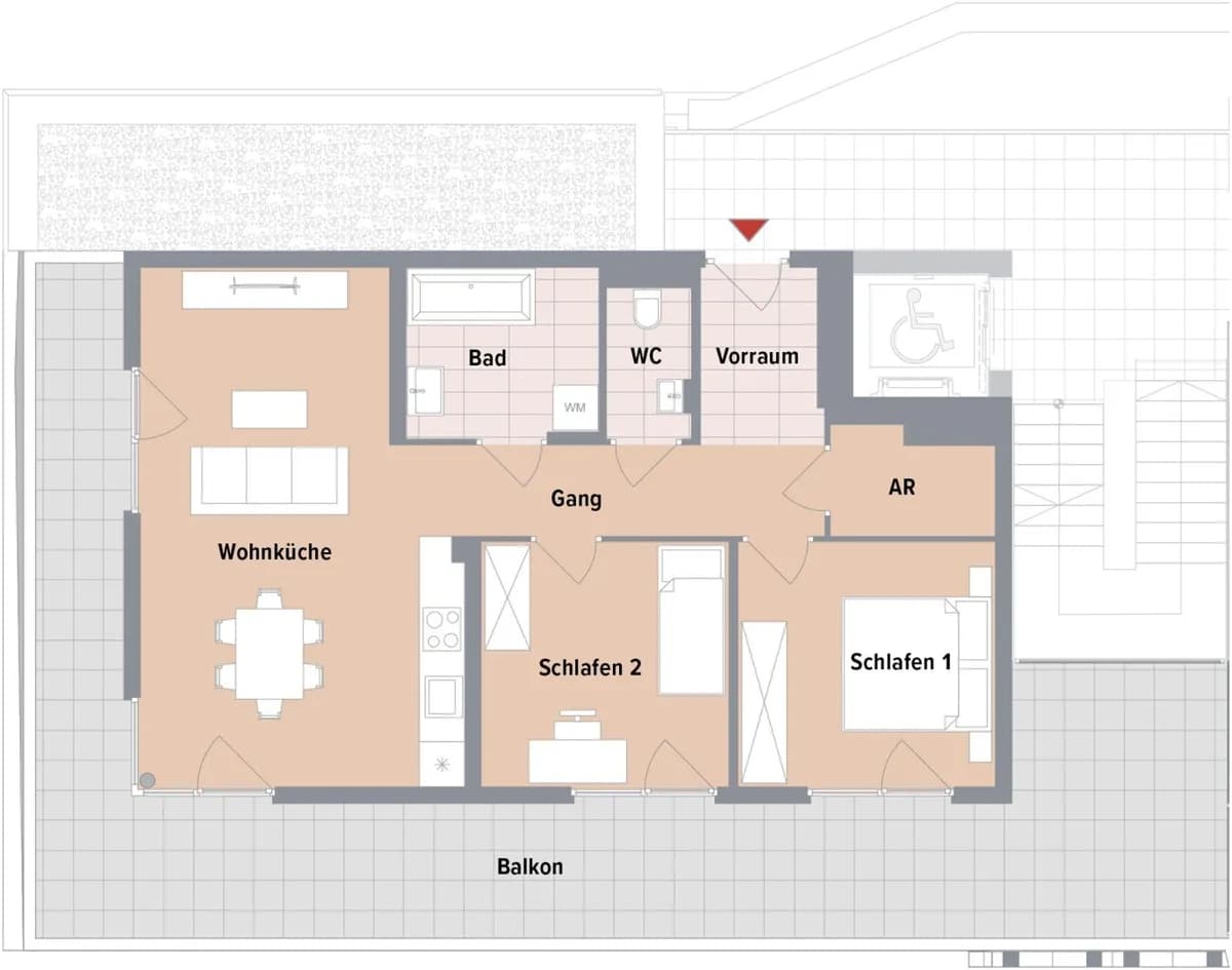 3-Zimmer-Wohnung kaufen in Graz – 70 m², € 361.700 – Bild 6 von 6