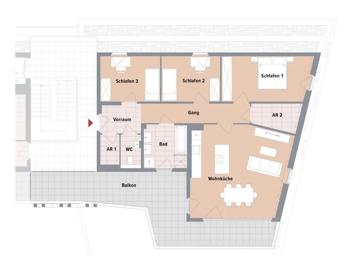 4-Zimmer-Wohnung kaufen in Graz – 99 m², € 565.100 – Bild 4 von 4