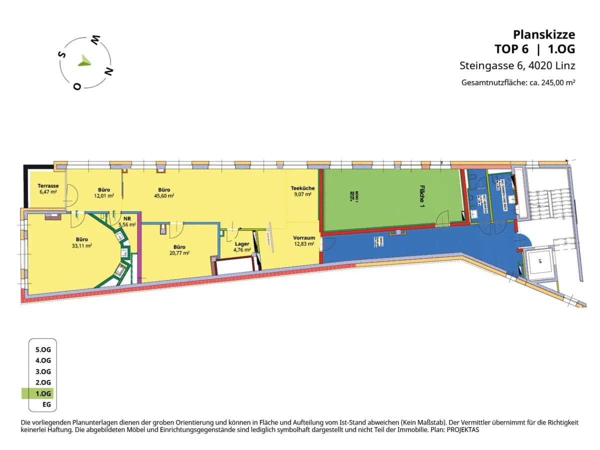 4-Zimmer-Gewerbeimmobilie mieten in Linz – 245 m², € 5.819 – Bild 11 von 11