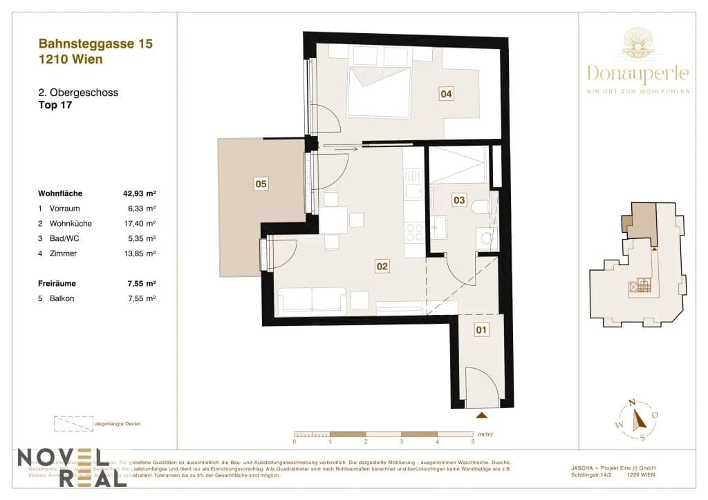 2-Zimmer-Wohnung kaufen in Wien – 45,34 m², € 286.000 – Bild 18 von 18