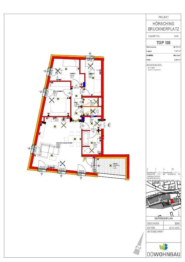 4-Zimmer-Wohnung mieten in Linz Land – 88,76 m², € 1.361 – Bild 3 von 3