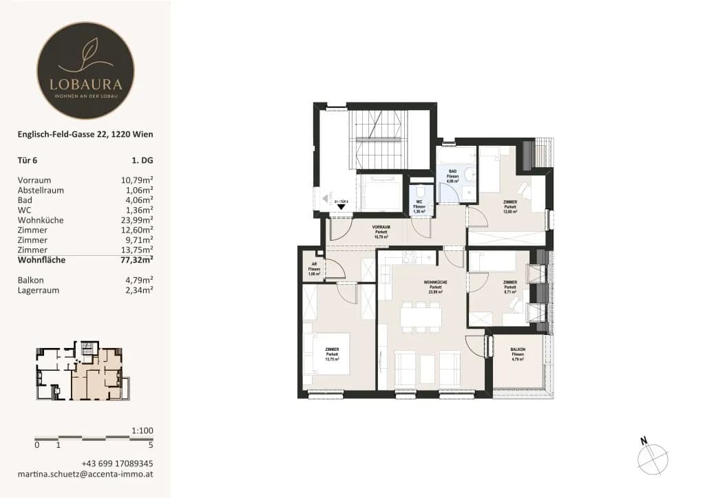 4-Zimmer-Wohnung kaufen in Wien – 77,32 m², € 475.000 – Bild 16 von 17