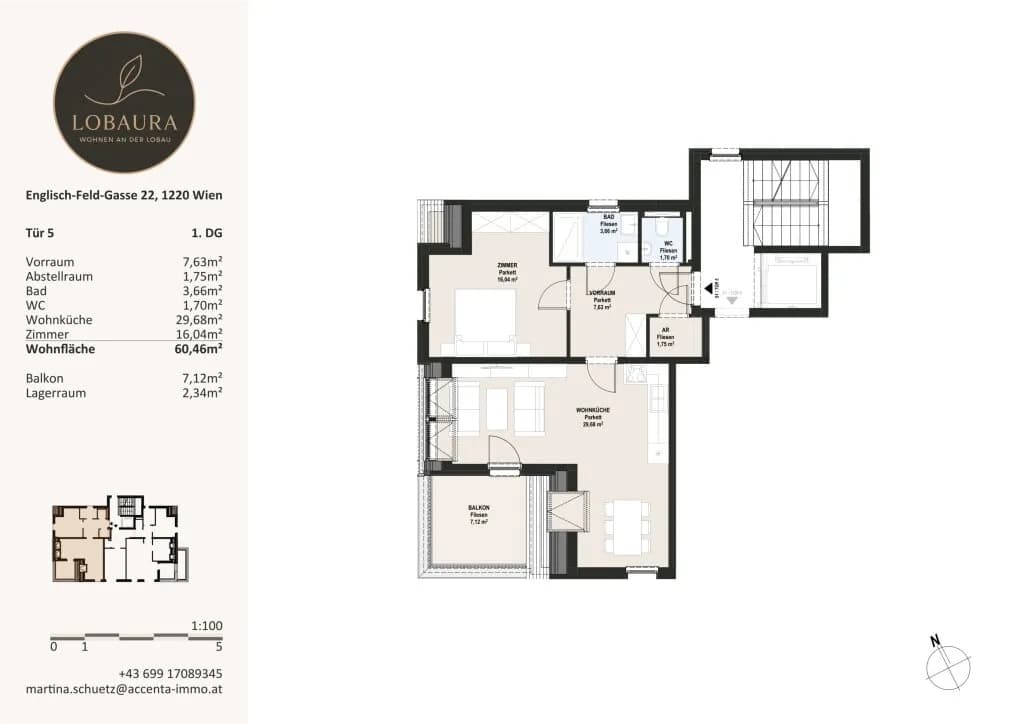 2-Zimmer-Wohnung kaufen in Wien – 60,46 m², € 380.000 – Bild 16 von 17
