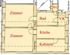 3-Zimmer-Wohnung kaufen in Wien – 53 m², € 62.500 – Bild 3 von 7