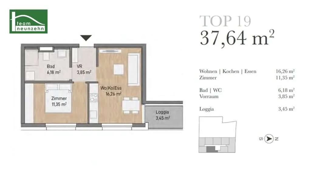 Immobilie kaufen in Graz – 37,64 m², € 198.175 – Bild 8 von 8