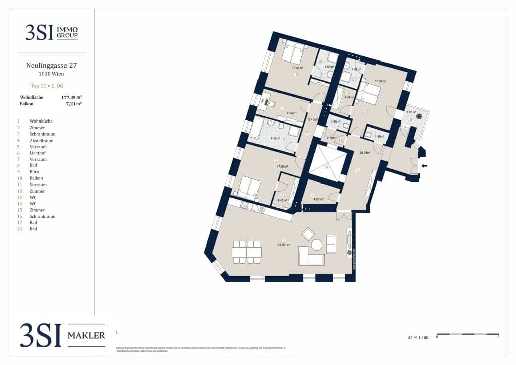 5-Zimmer-Wohnung kaufen in Wien – 177,49 m², € 1.719.000 – Bild 23 von 23