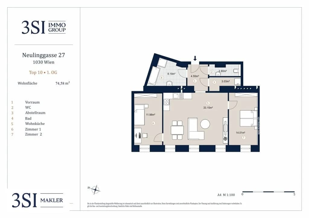 3-Zimmer-Wohnung kaufen in Wien – 74,58 m², € 749.000 – Bild 24 von 24