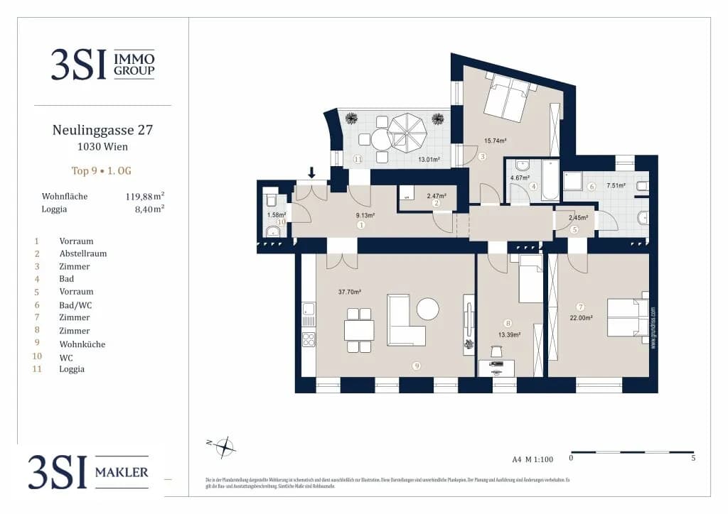 4-Zimmer-Wohnung kaufen in Wien – 119,88 m², € 1.249.000 – Bild 24 von 24
