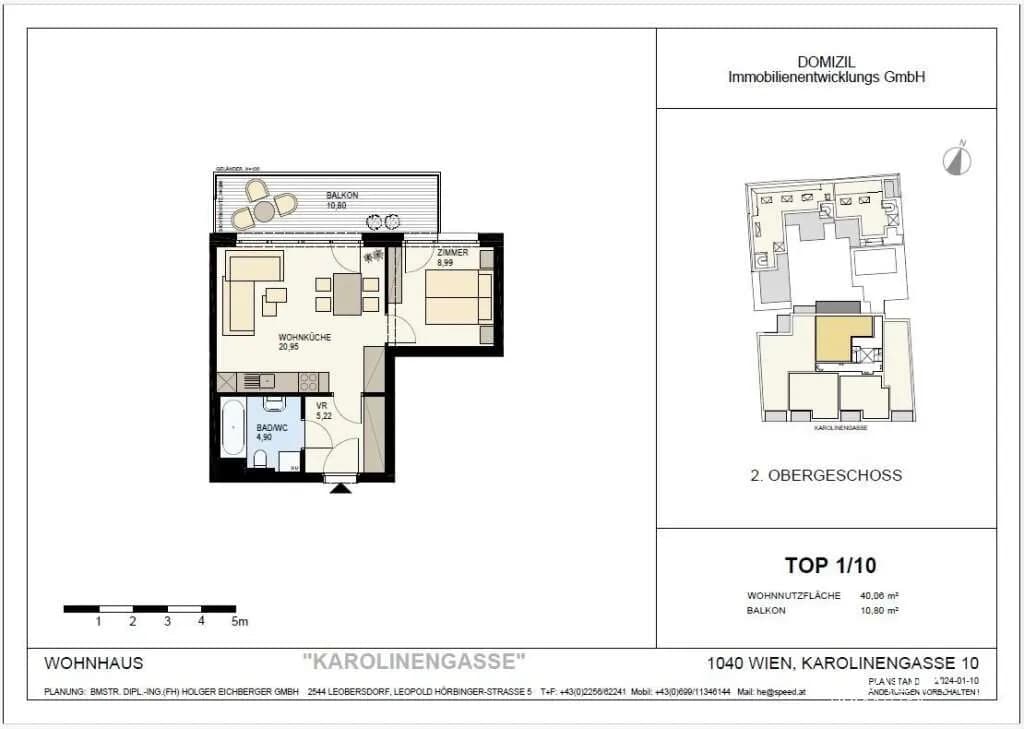 2-Zimmer-Wohnung kaufen in Wien – 40,06 m², € 539.900 – Bild 16 von 16
